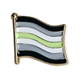 A gender wavy flag pin