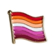 Lesbian wavy flag pin