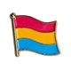 Pansexual wavy flag pin