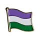 Gender queers wavy flag pin