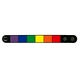 Rainbow rubber wristband