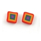 Fimo Earrings Large Square