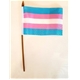 Transgender 10 x 15 cm. Stick Flag