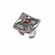 Decorated Rainbow Circle Ring