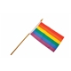 Rainbow 10 x 15 cm. Stick Flag