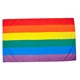 Rainbow flag 90 x 150 cm with sleeve